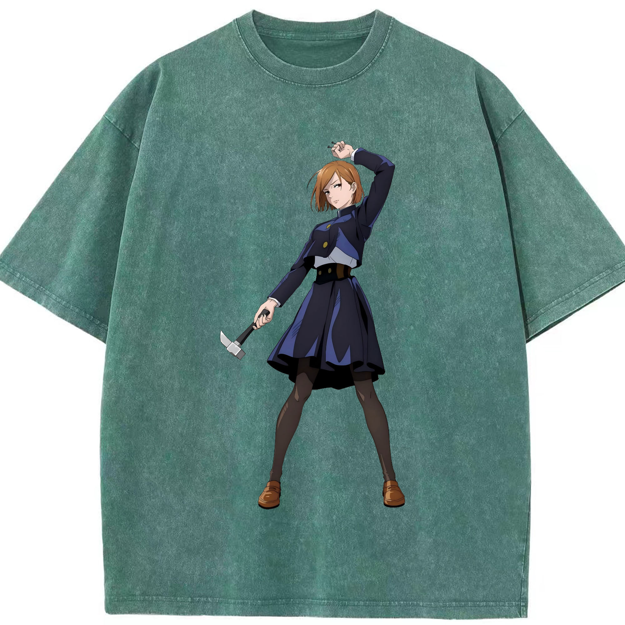 （画像用） 呪術廻戦 Jujutsu Kaisen 綿100% ヴィンテージ風 半袖Tシャツ（フロントプリント）